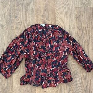 Doen floral blouse - size M